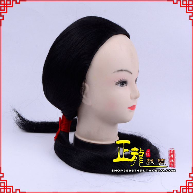 离石古装影视演出头套花旦假发 真发古装发