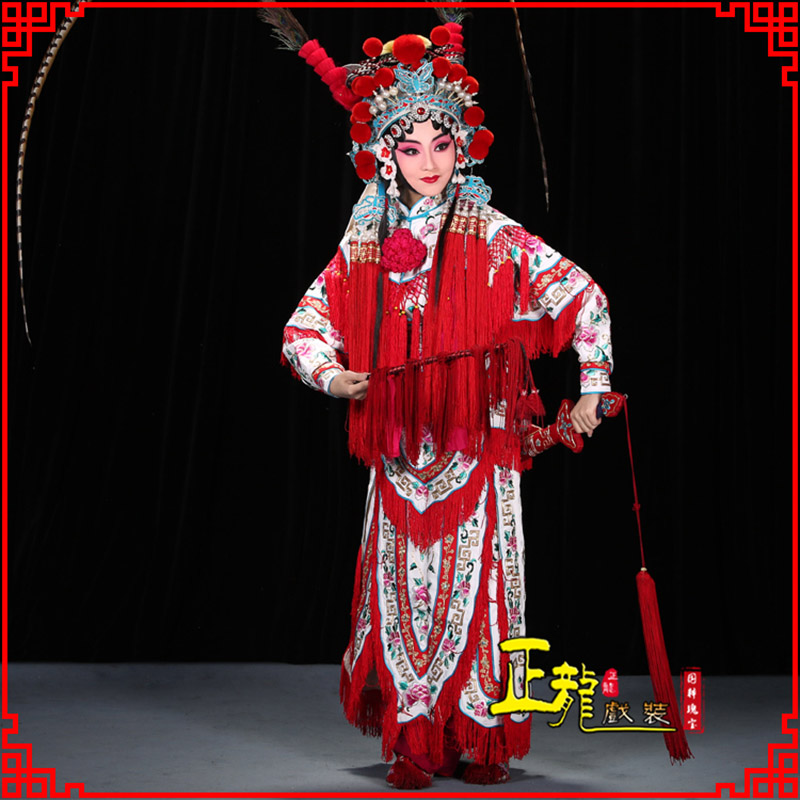 离石刀马旦改容战父 软绉镶边女改良靠